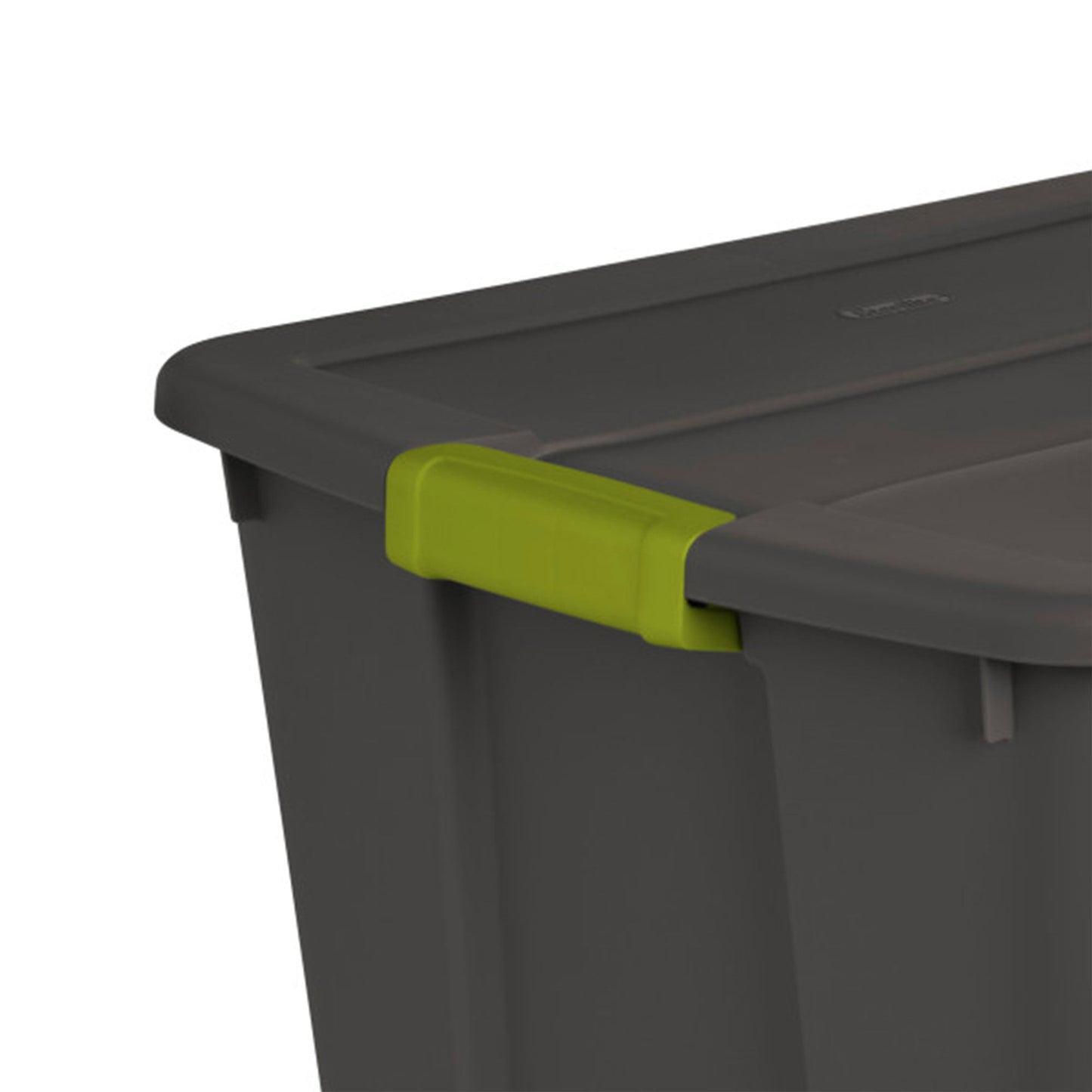 Sterilite 20 Gallon Stackable Plastic Storage Tote Bin with Lid, Gray (6 Pack)