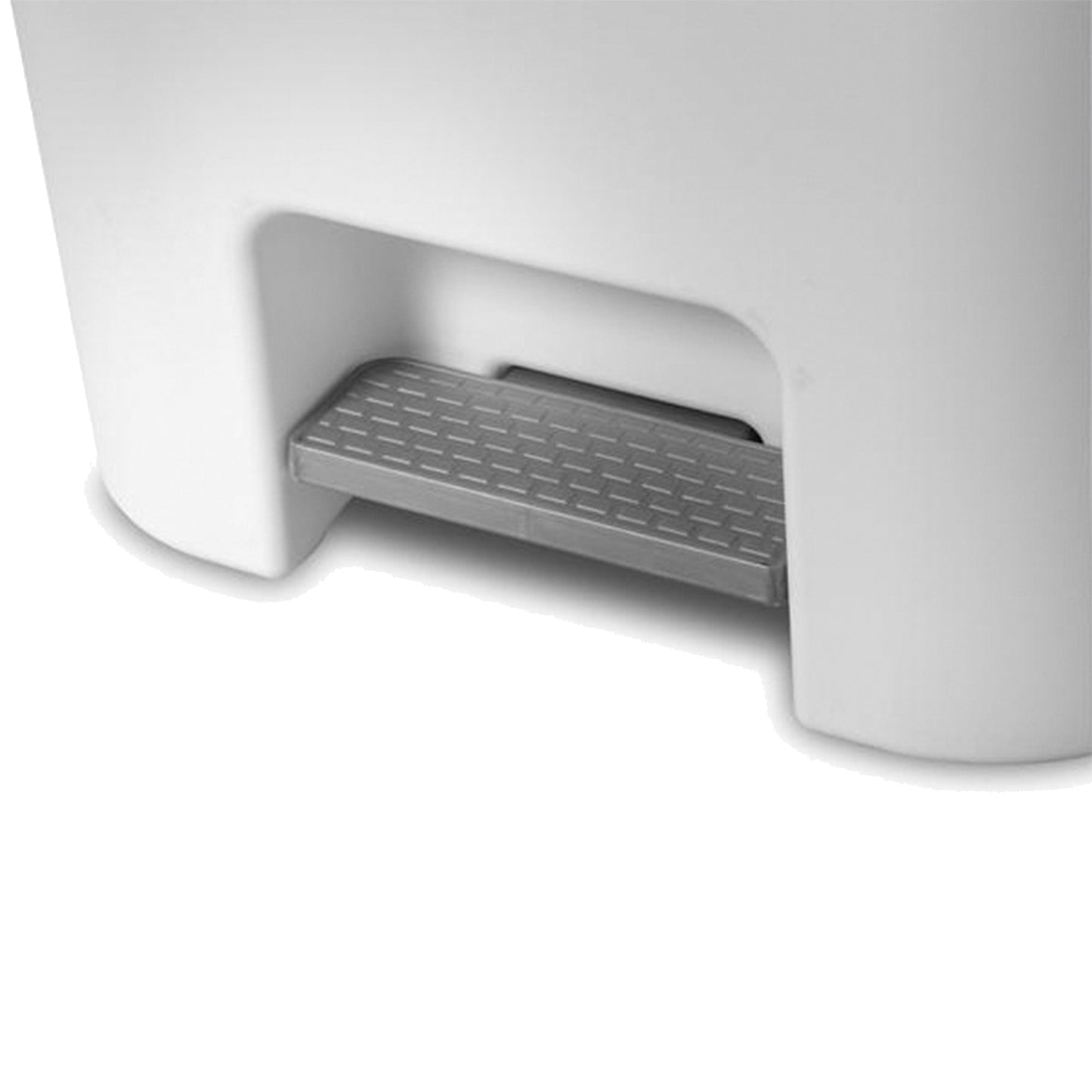 Sterilite 11.9 Gal Rectangle Step On Trash Kitchen Wastebasket, White (4 Pack)