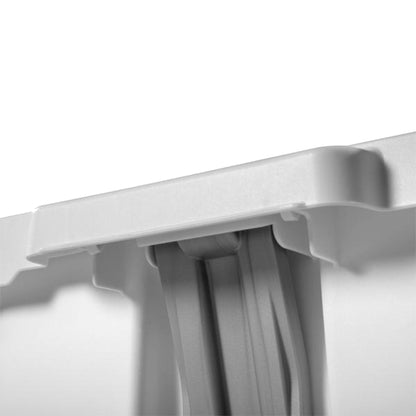 Sterilite 11.9 Gal Rectangle Step On Trash Kitchen Wastebasket, White (16 Pack)