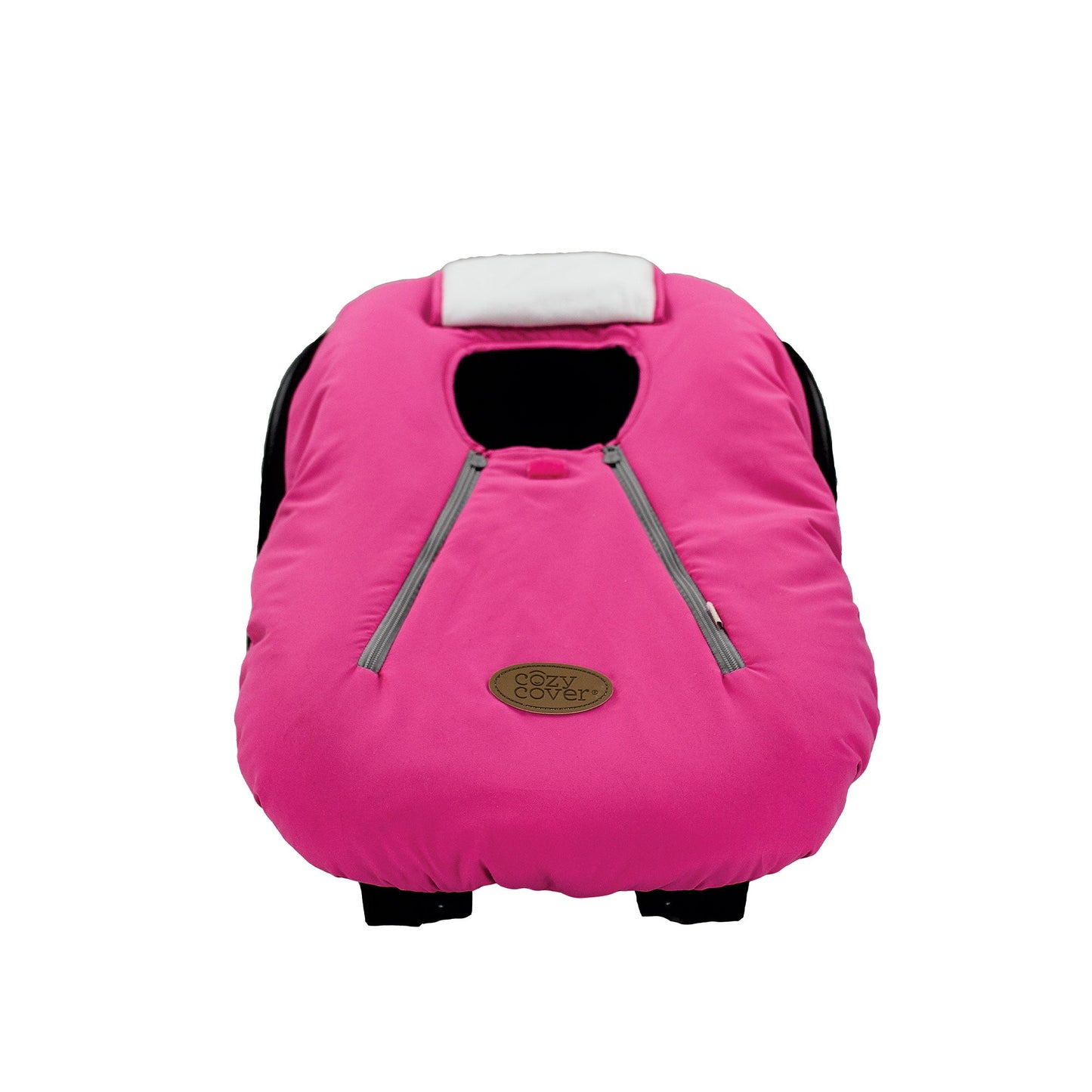 CozyBaby Original Infant Car Seat Cover w/ Dual Zippers & Elastic Edge, Pink