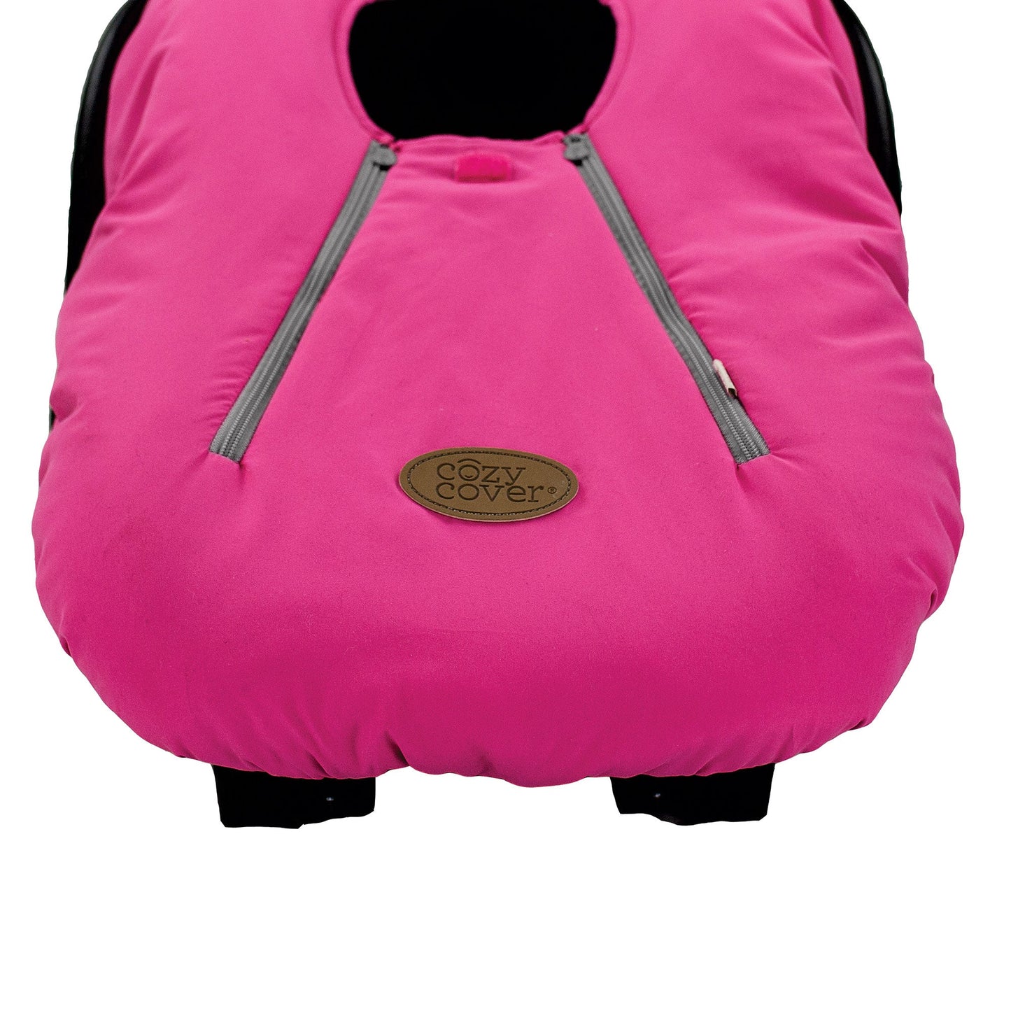 CozyBaby Original Infant Car Seat Cover w/ Dual Zippers & Elastic Edge, Pink