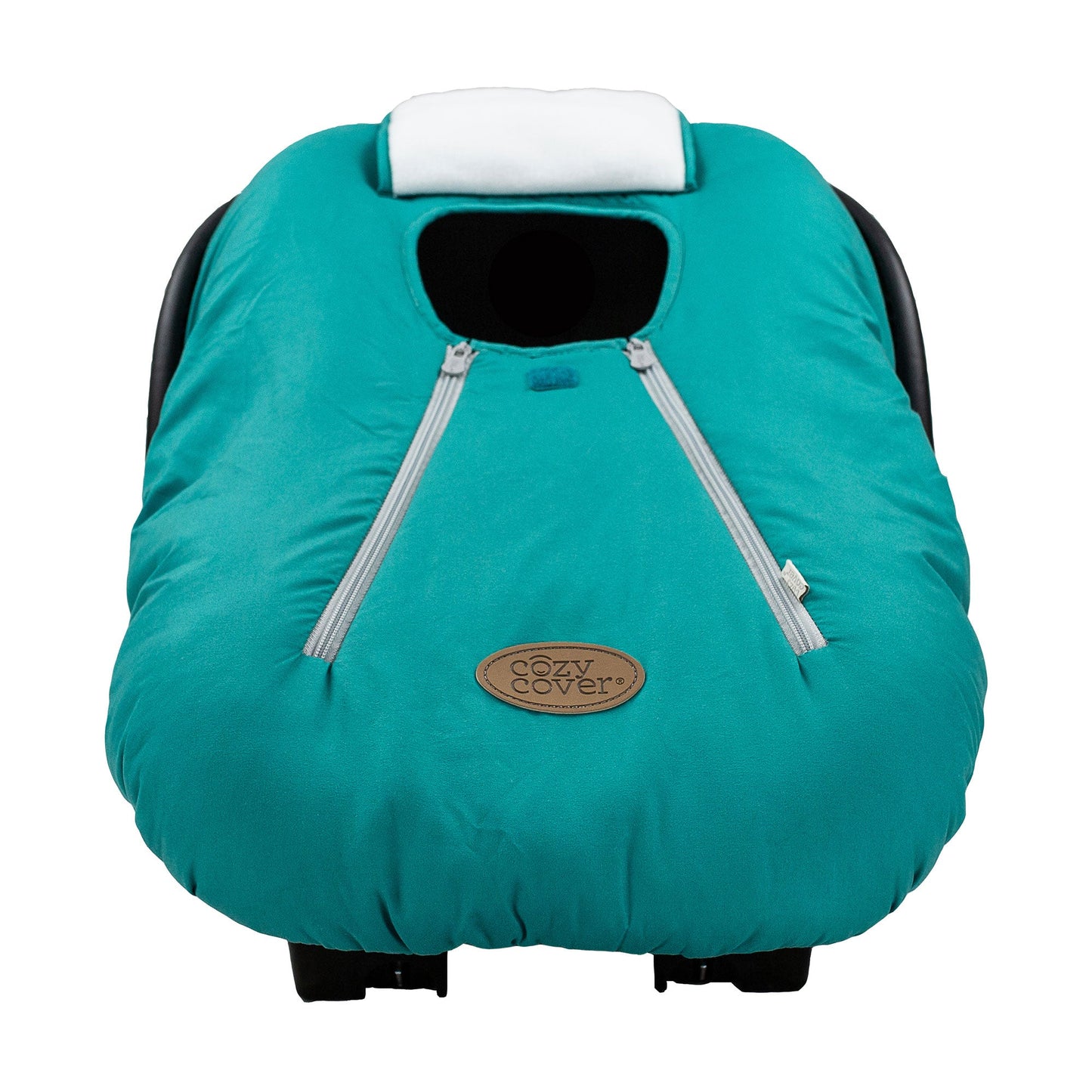 CozyBaby Original Infant Car Seat Cover w/ Dual Zippers & Elastic Edge, Teal