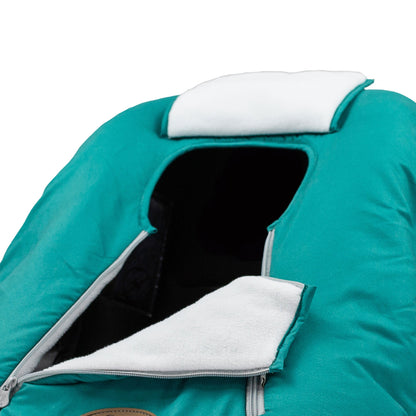 CozyBaby Original Infant Car Seat Cover w/ Dual Zippers & Elastic Edge, Teal