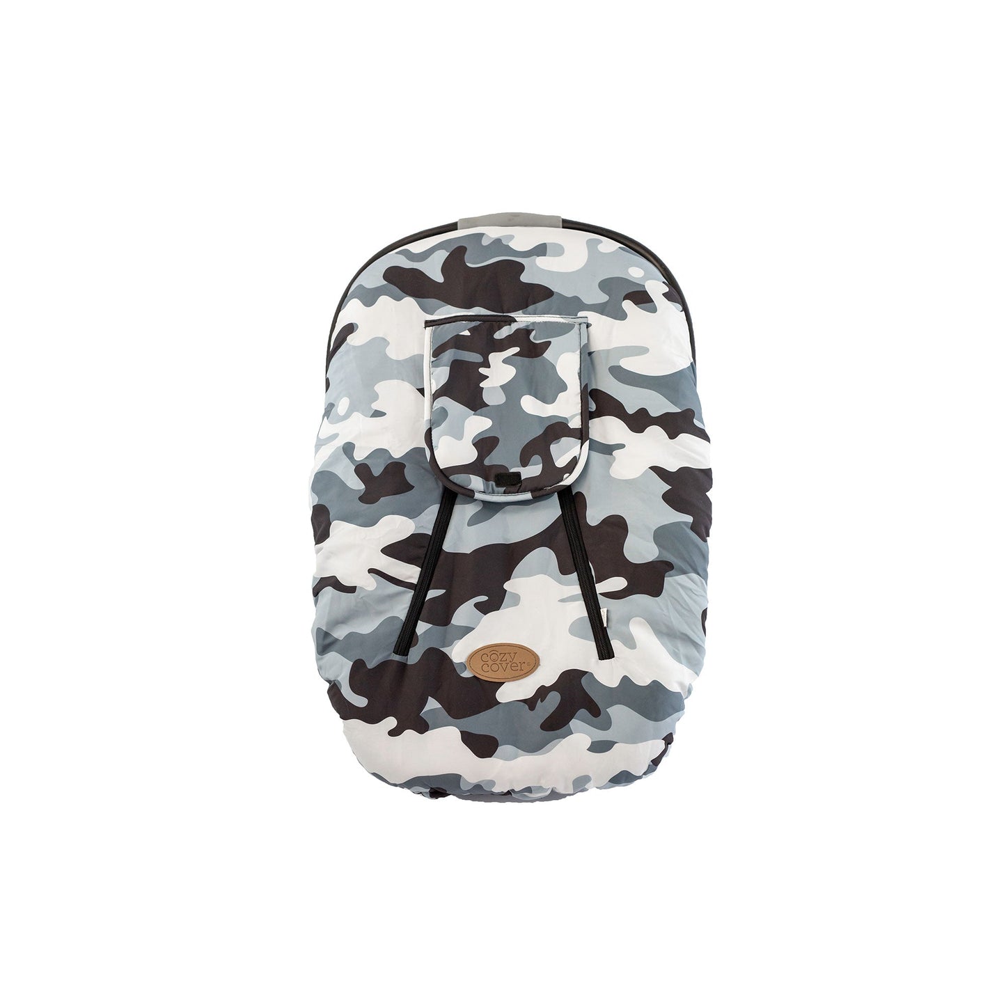 CozyBaby Original Infant Car Seat Cover w/ Dual Zippers & Elastic Edge, Camo