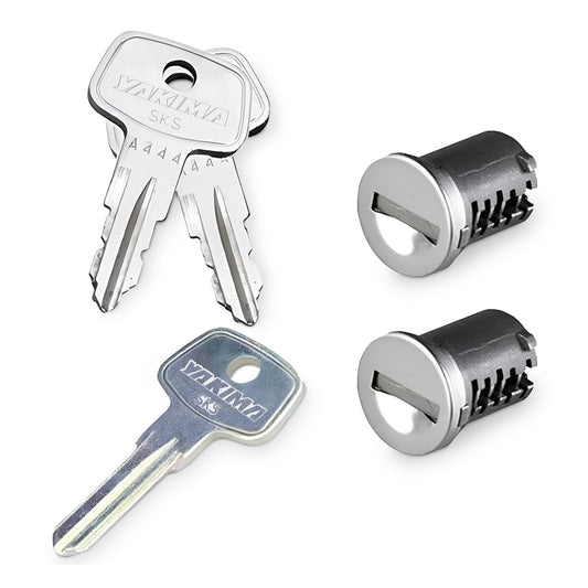 Yakima Car Rack System Component SKS Lock Cylinder Core Kit with Key (2 Pack)