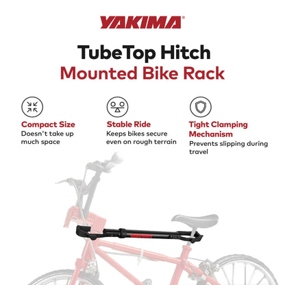 Yakima TubeTop Hitch Mounted Bike Rack with Seat Post Mounting Type for Bicycles