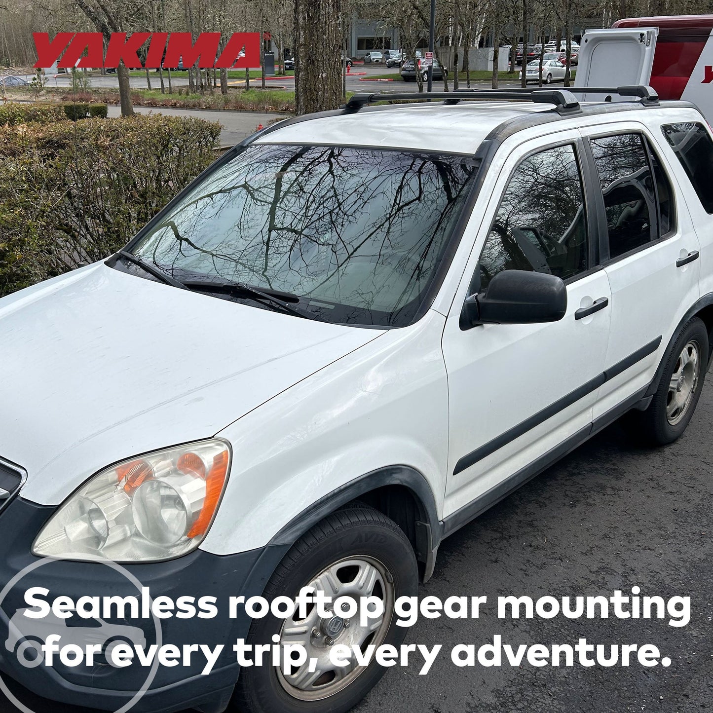 YAKIMA Landing Pad 8, Fixed Point Roof Mounts for 2002-2006 Honda CR-V, Set of 2