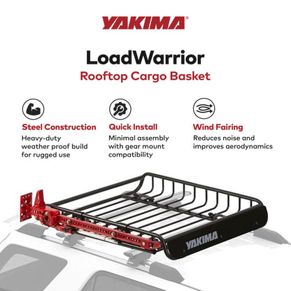 Yakima LoadWarrior Medium Sized Cargo Basket For All Yakima StreamLine Crossbars