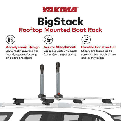Yakima BigStack Foldable Steel Versatile Kayak Stacker Carries Up to 4 Boats