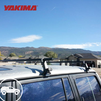 Yakima RoundBar Medium 58” Steel Round Roof Rack System Crossbars, Set of 2