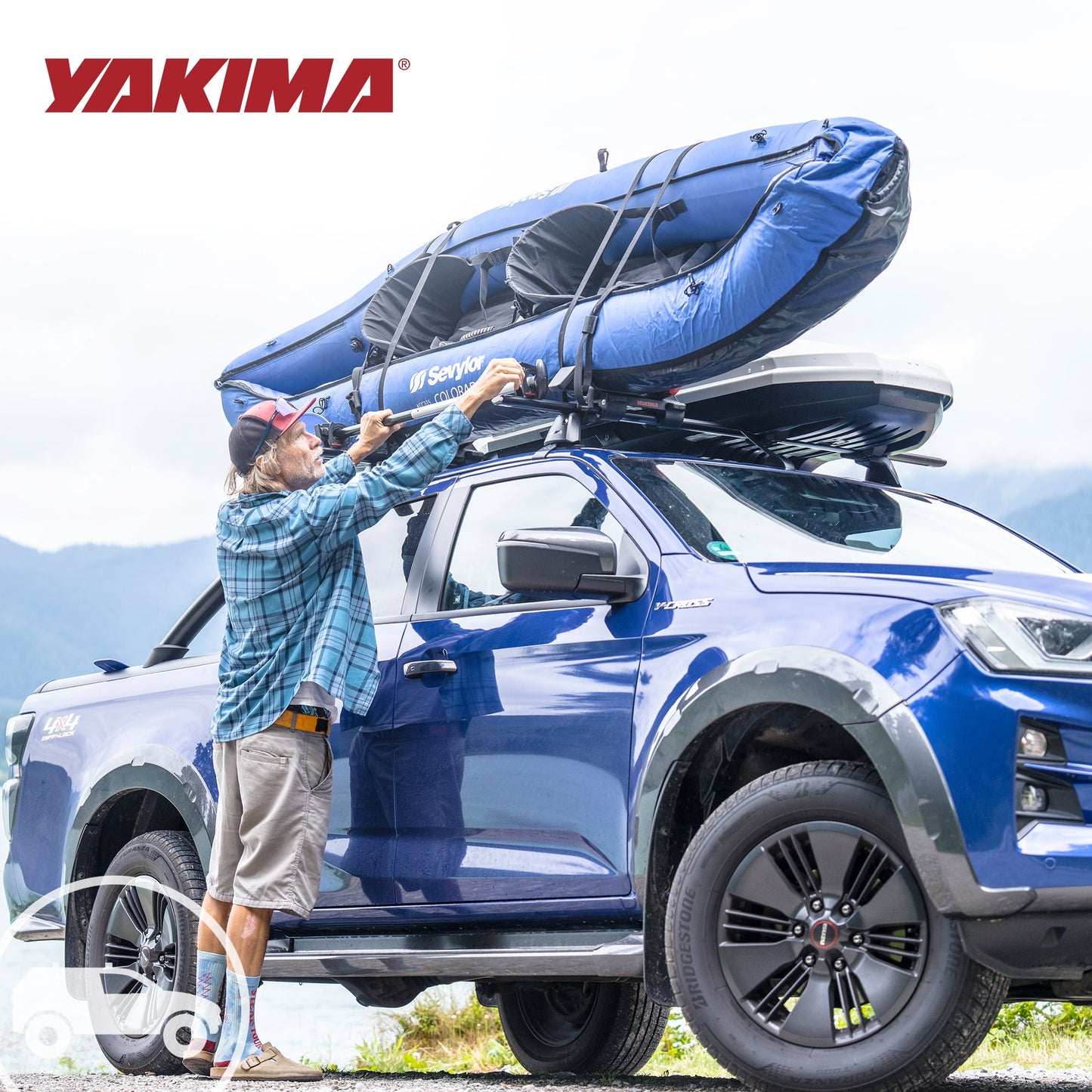 YAKIMA 70 Inch Steel CoreBar Aerodynamic Roof Rack Crossbars, Black, Set of 2