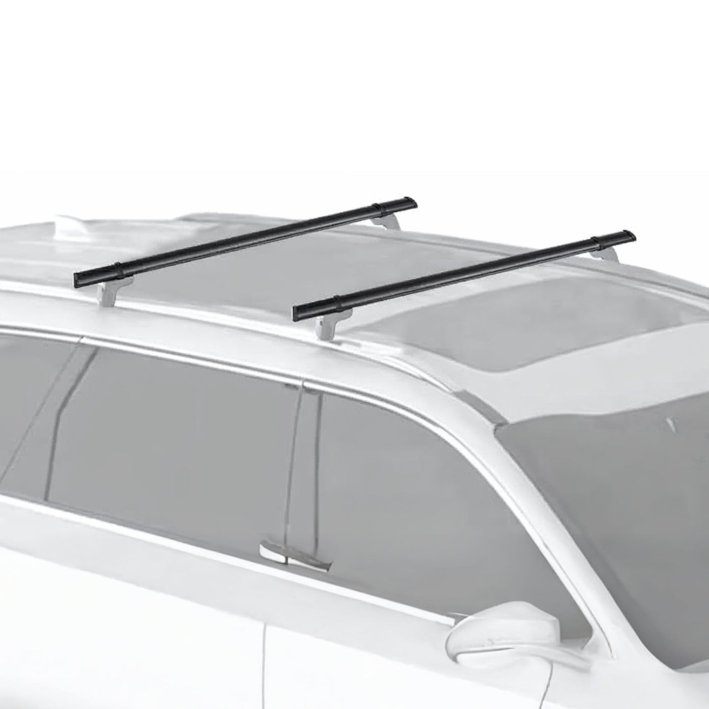 YAKIMA 70 Inch Steel CoreBar Aerodynamic Roof Rack Crossbars, Black, Set of 2