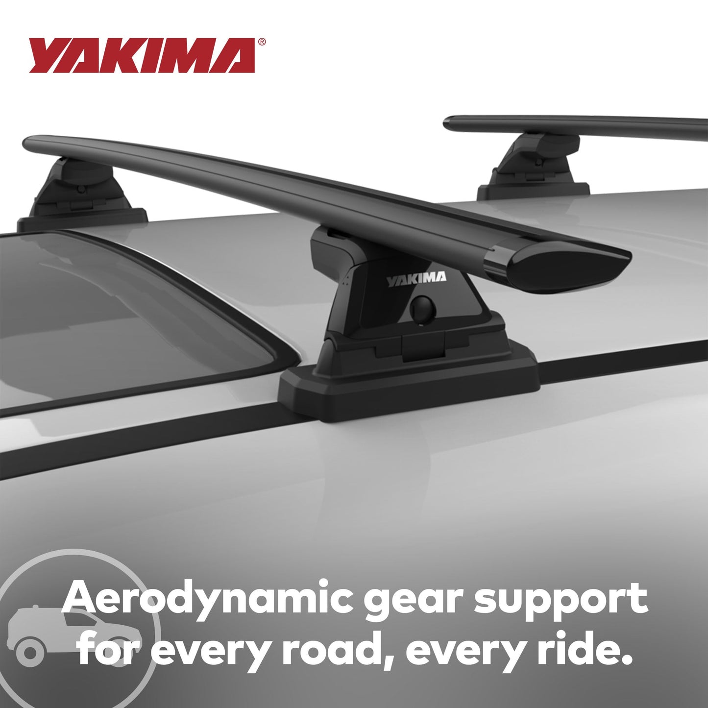 Yakima 60 Inch Pair JetStreamRoof Rack Crossbars, Compatible w/StreamLine Towers