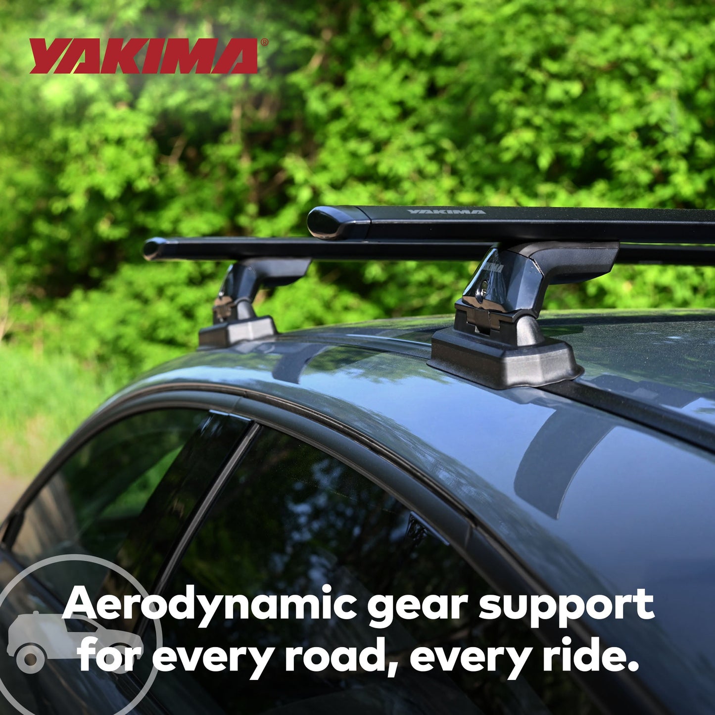 Yakima 70 Inch Pair JetStreamRoof Rack Crossbars, Compatible w/StreamLine Towers