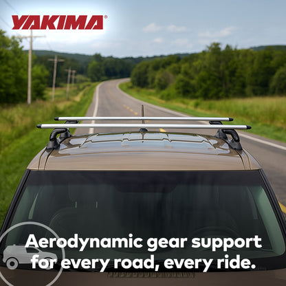 Yakima 60 Inch Pair JetStreamRoof Rack Crossbars, Compatible w/StreamLine Towers