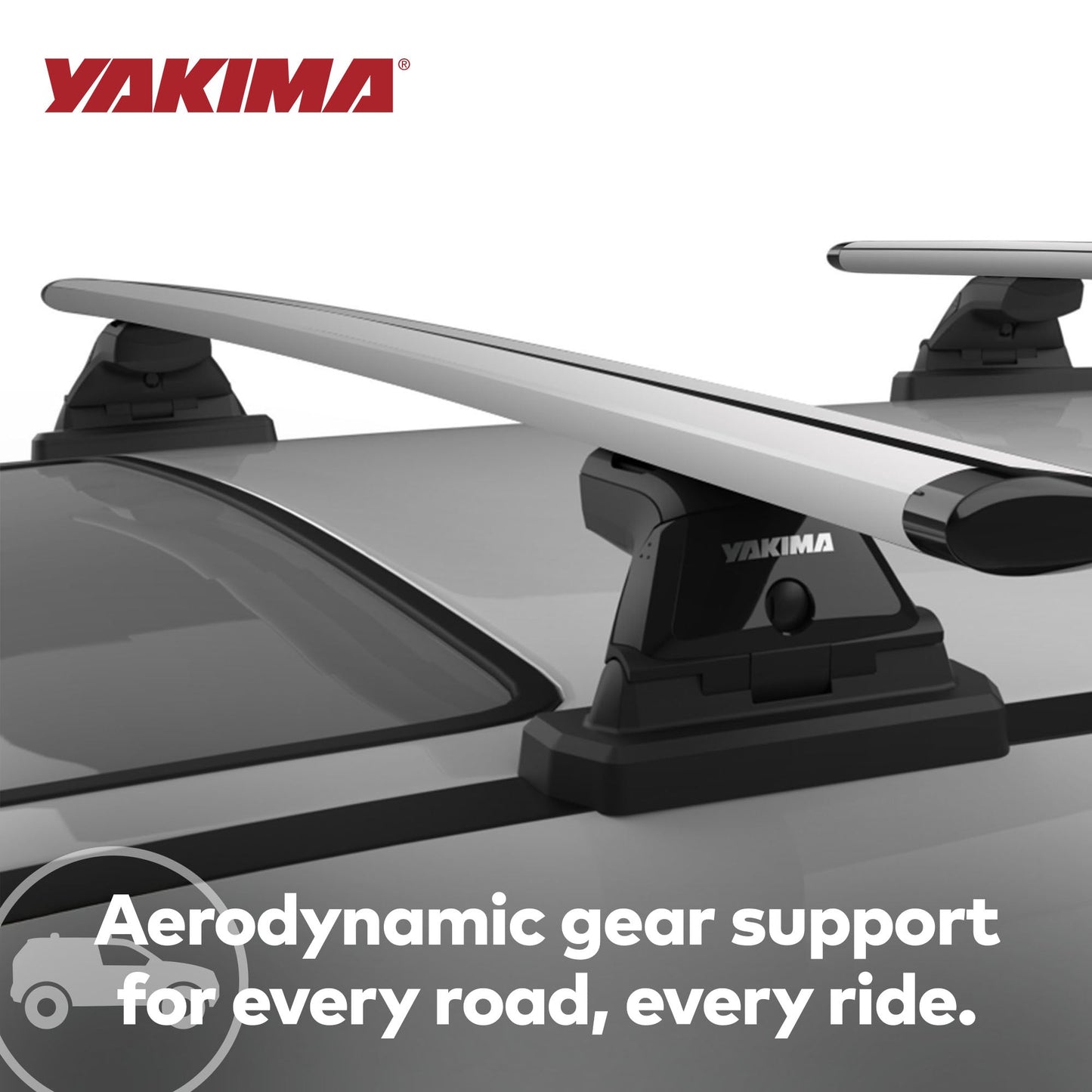 Yakima 70" Pair JetStreamRoof Rack Crossbars, Compatible with StreamLine Towers