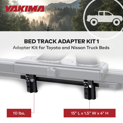 YAKIMA Bed Track Adapter Kit 1 for Toyota and Nissan Truck Bed Rack Systems