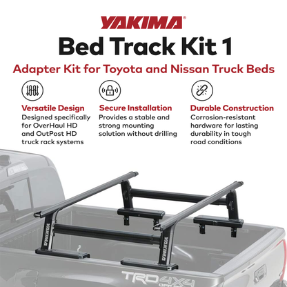 YAKIMA Bed Track Adapter Kit 1 for Toyota and Nissan Truck Bed Rack Systems