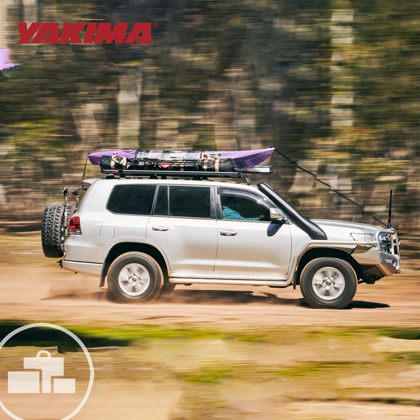 Yakima 60 by 54 Inch LockNLoad 3 Bar System Heavy Duty Roof Rack Platform, Black