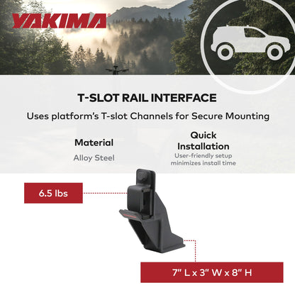 YAKIMA High Lift Jack Holder LockNLoad Roof Rack Platform Accessories, Black