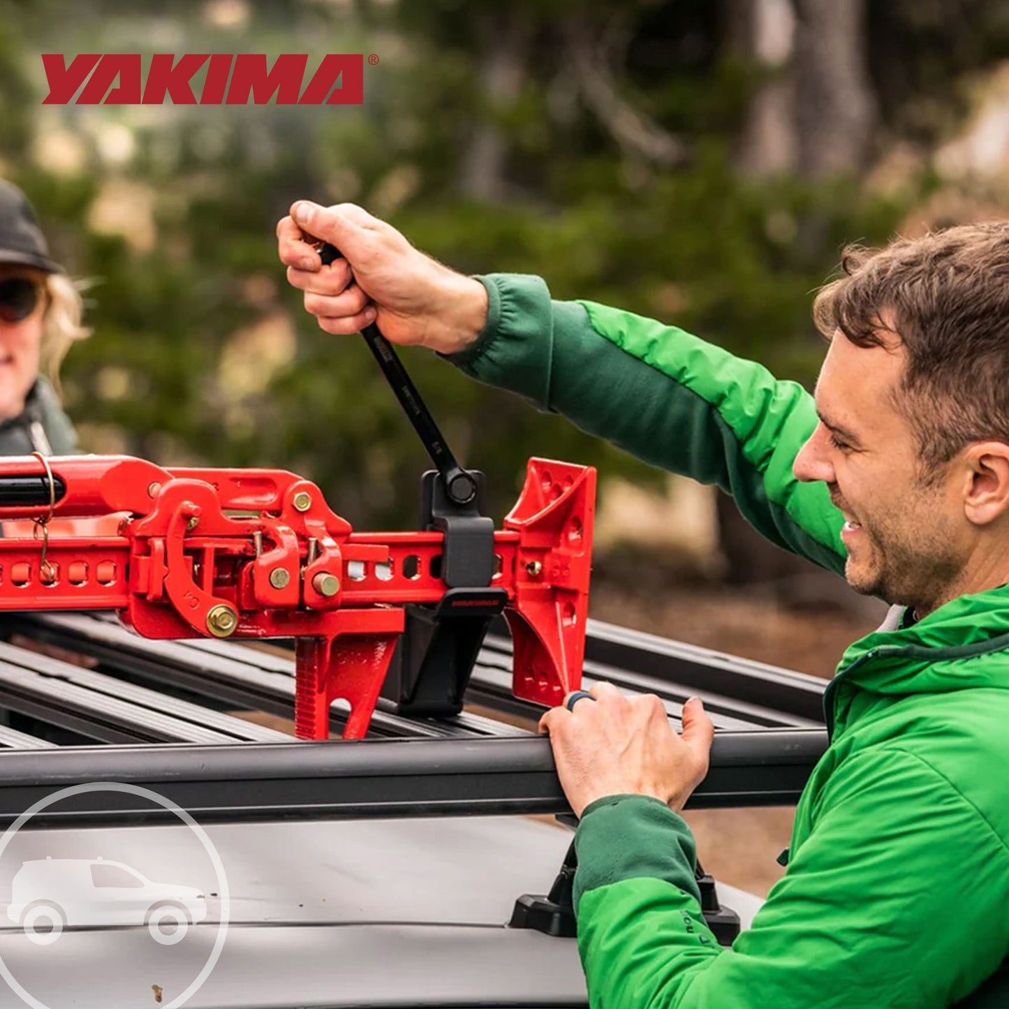 YAKIMA High Lift Jack Holder LockNLoad Roof Rack Platform Accessories, Black