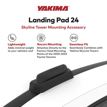 YAKIMA Landing Pad Fixed Point Tower Installation for Naked Rooftops, Set of 4