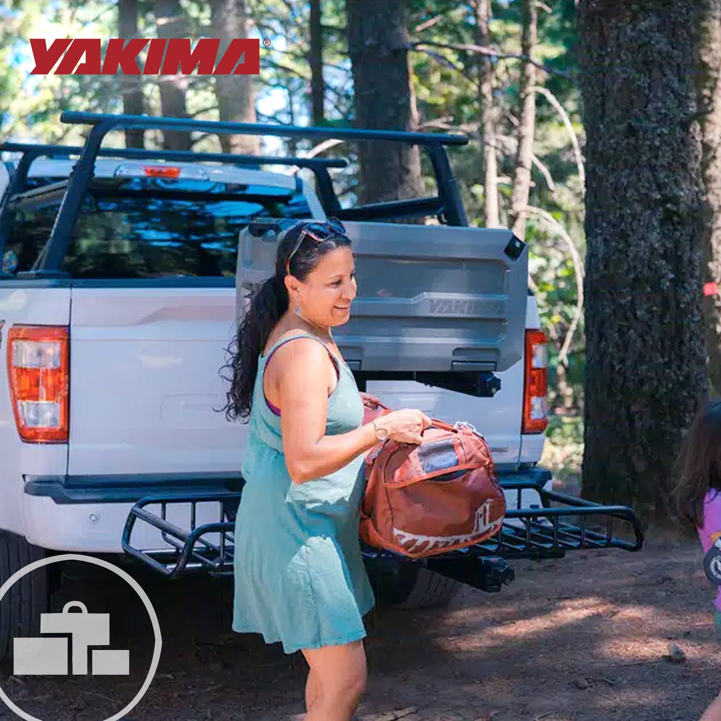 Yakima EXO WarriorWheels Sturdy Heavy Duty Aluminum Cargo Basket Cart Kit, Black