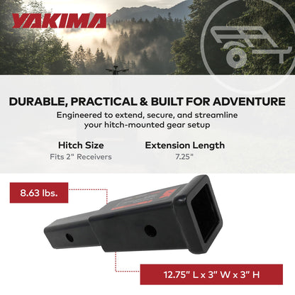 Yakima StraightShot with Powder Coated Finish Type and Steel Construction, Black