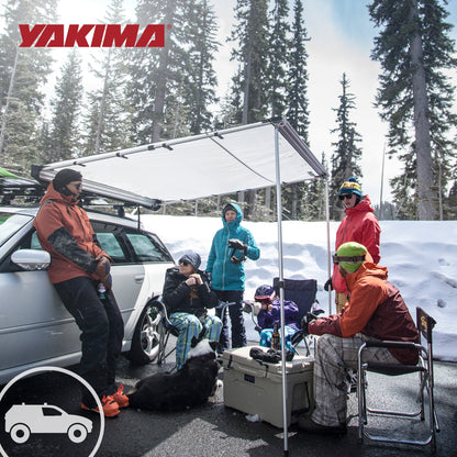 Yakima OverNOut 4.5' Lightweight Roof Mounted Awning w/Included SKS Lock, Small
