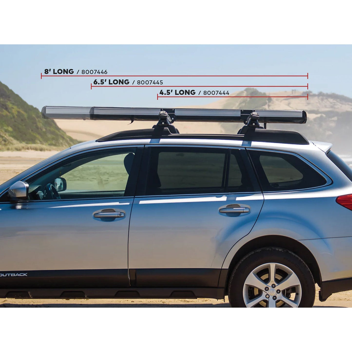 Yakima OverNOut 6.5' Lightweight Roof Mounted Awning w/Included SKS Lock, Medium