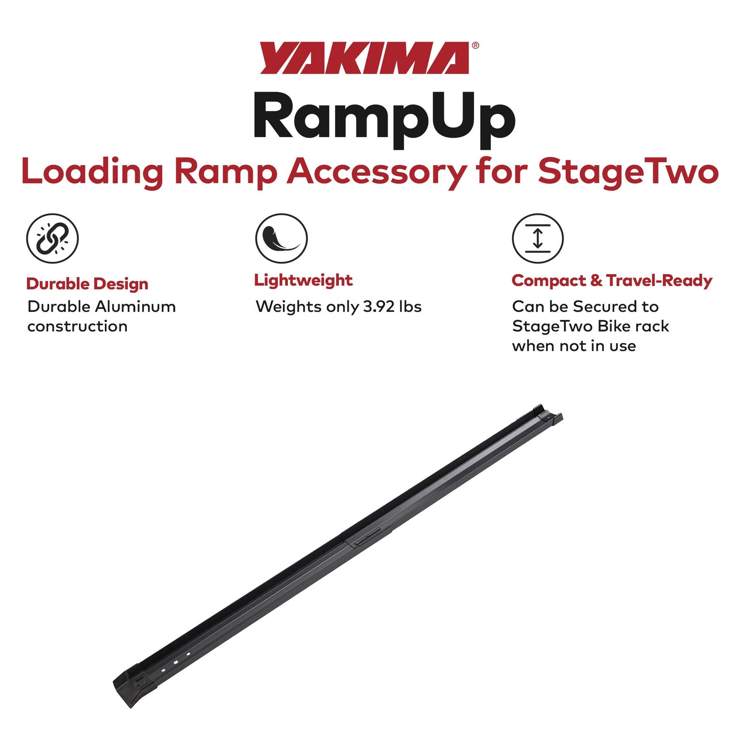 YAKIMA RampUp Bicycle Loading Ramp, Aluminum Bike Rack Hitch Mount Accessory