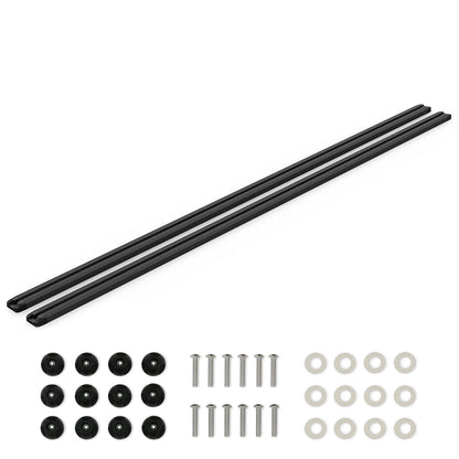 Yakima HD Track 54 Inch Car Roof Top Rack Mounting System with CapNuts, Black