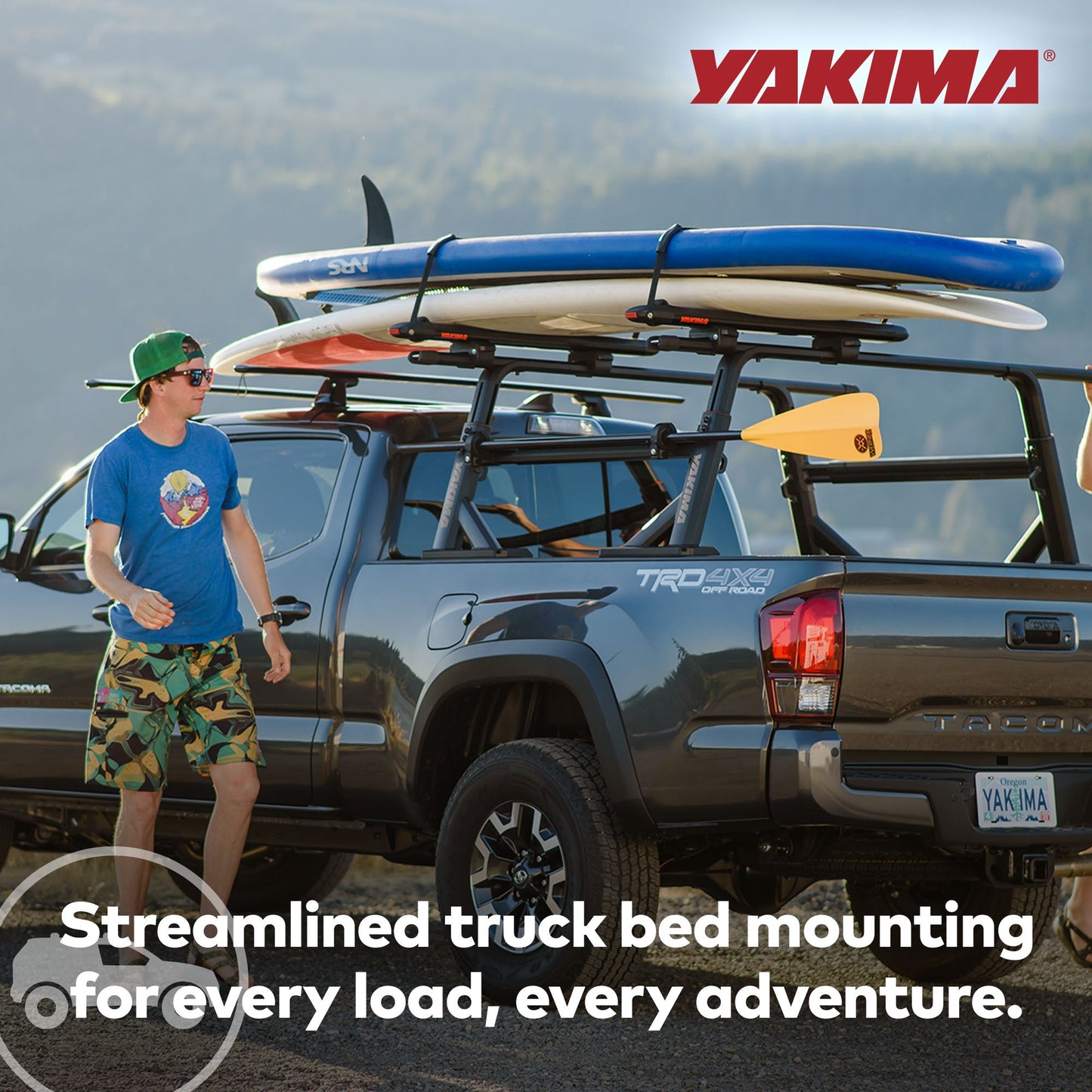 YAKIMA Truck Bed Track HD Kit for OverHaul HD and OutPost HD (Set of 2), Black