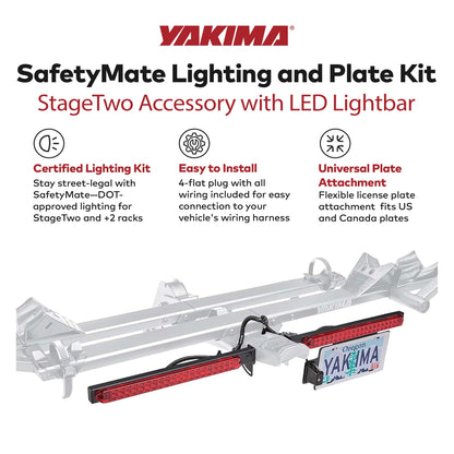 Yakima SafetyMate Lighting and Plate Kit StageTwo Accessory with LED Lightbar