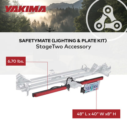Yakima SafetyMate Lighting and Plate Kit StageTwo Accessory with LED Lightbar