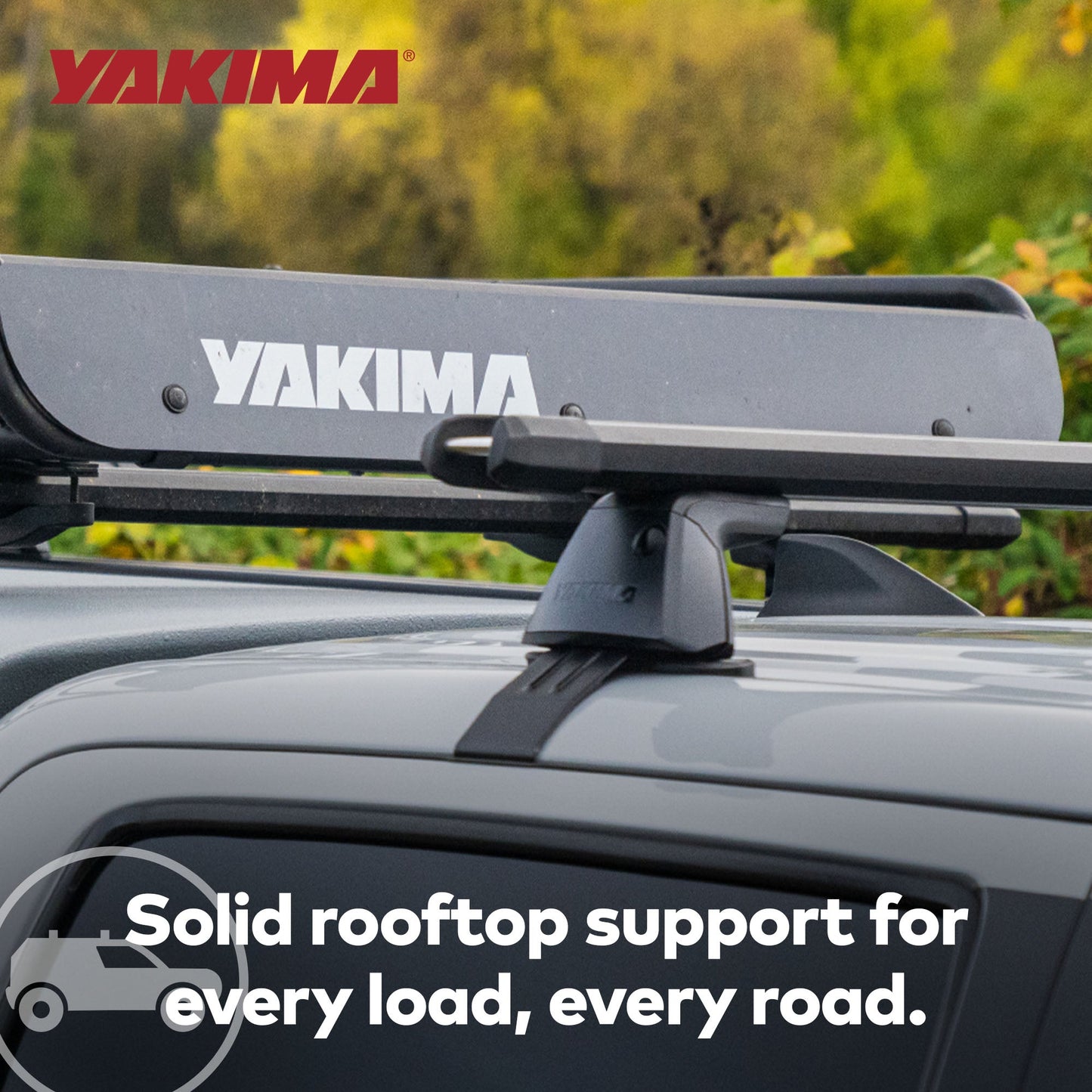 YAKIMA BaseLine Adjustable Rack Towers for Vehicles with Naked Roof, Set of 4