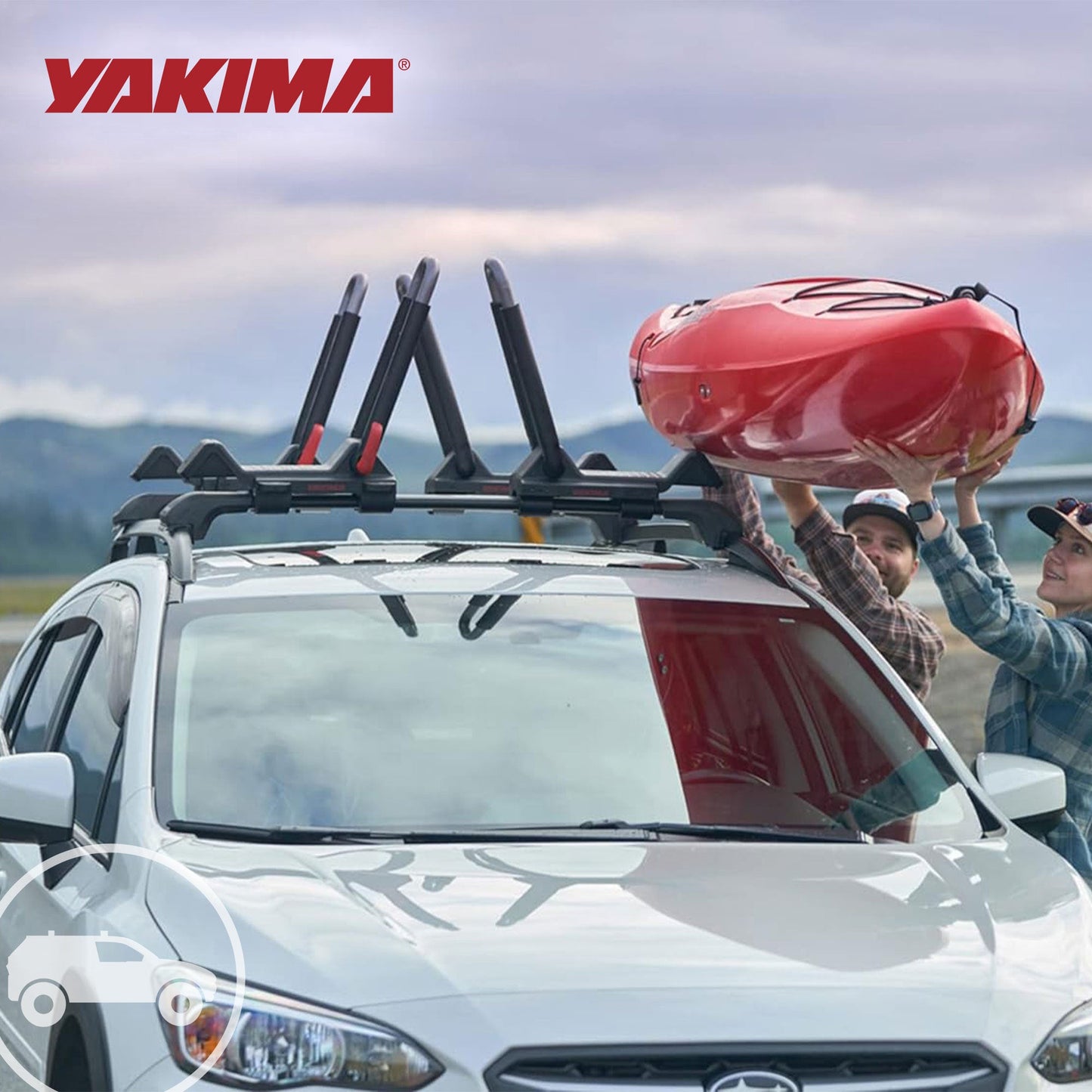 Yakima TimberLine FX SM Single Integrated Crossbar for Raised Rails, Matte Black