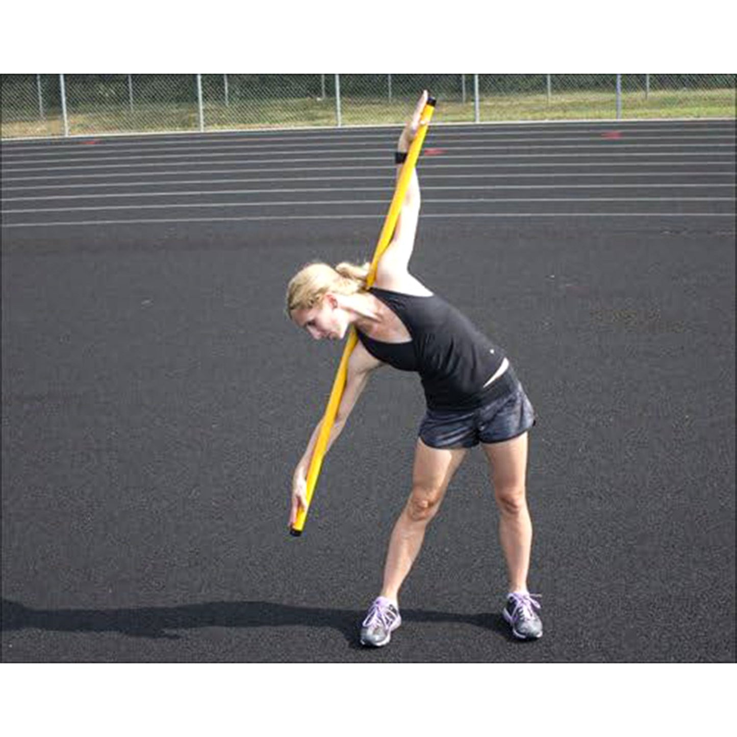 Prism Fitness Unweighted Smart Stick Exercise Equipment for Balance, Yellow