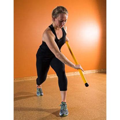 Prism Fitness Unweighted Smart Stick Exercise Equipment for Balance, Yellow