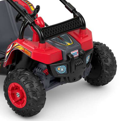Power Wheels Baja Trailster Battery Powered Ride On Toy with Steel Frame, Red