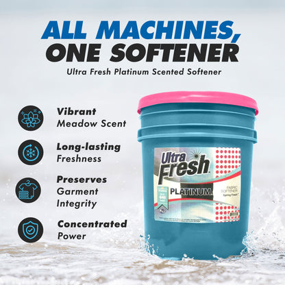 Ultra Fresh Platinum 5 Gal Spring Fresh Fabric Softener Up to 640 Loads w/Pump