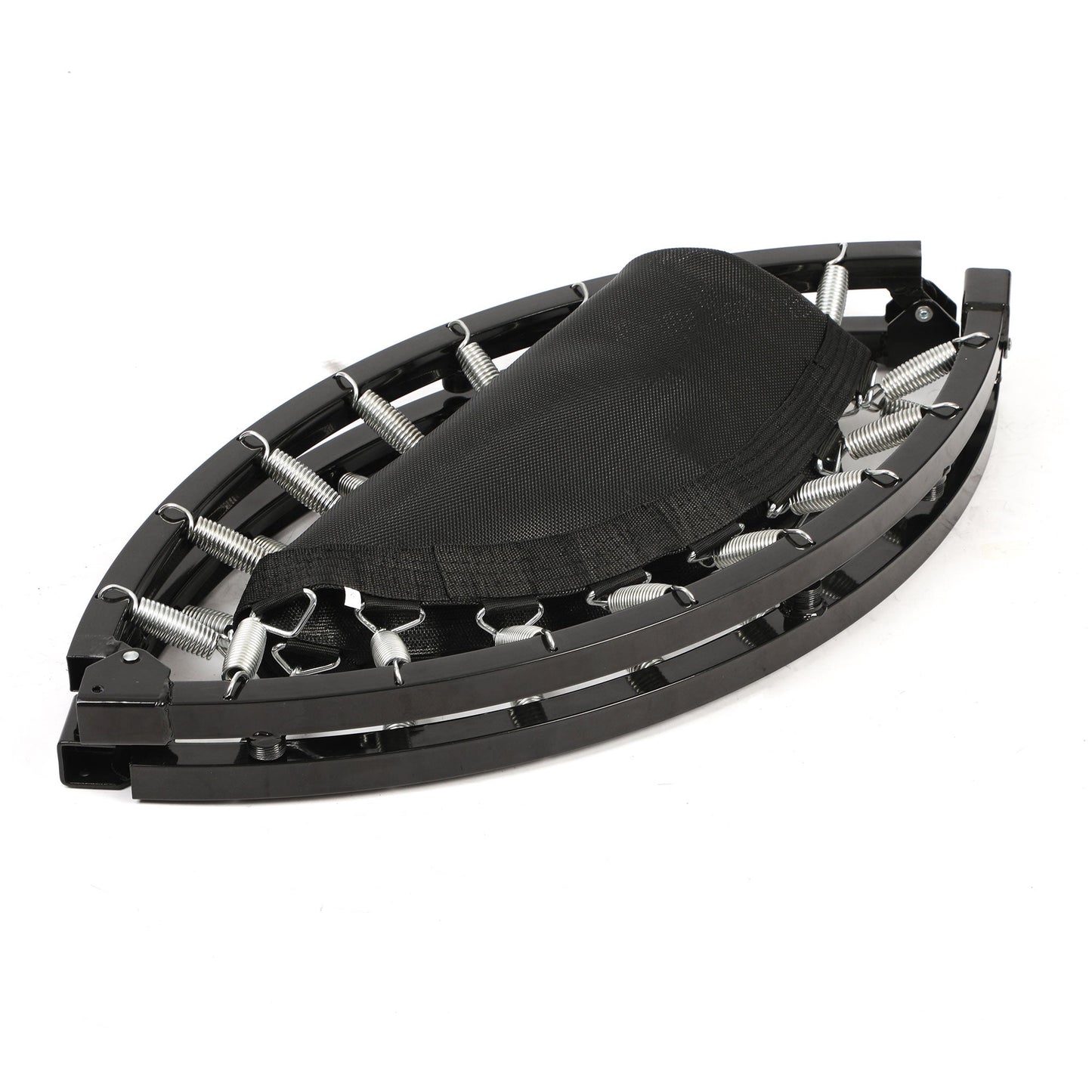 HolaHatha 40" Mini Trampoline Fitness Rebounder with Adjustable Handle, Black