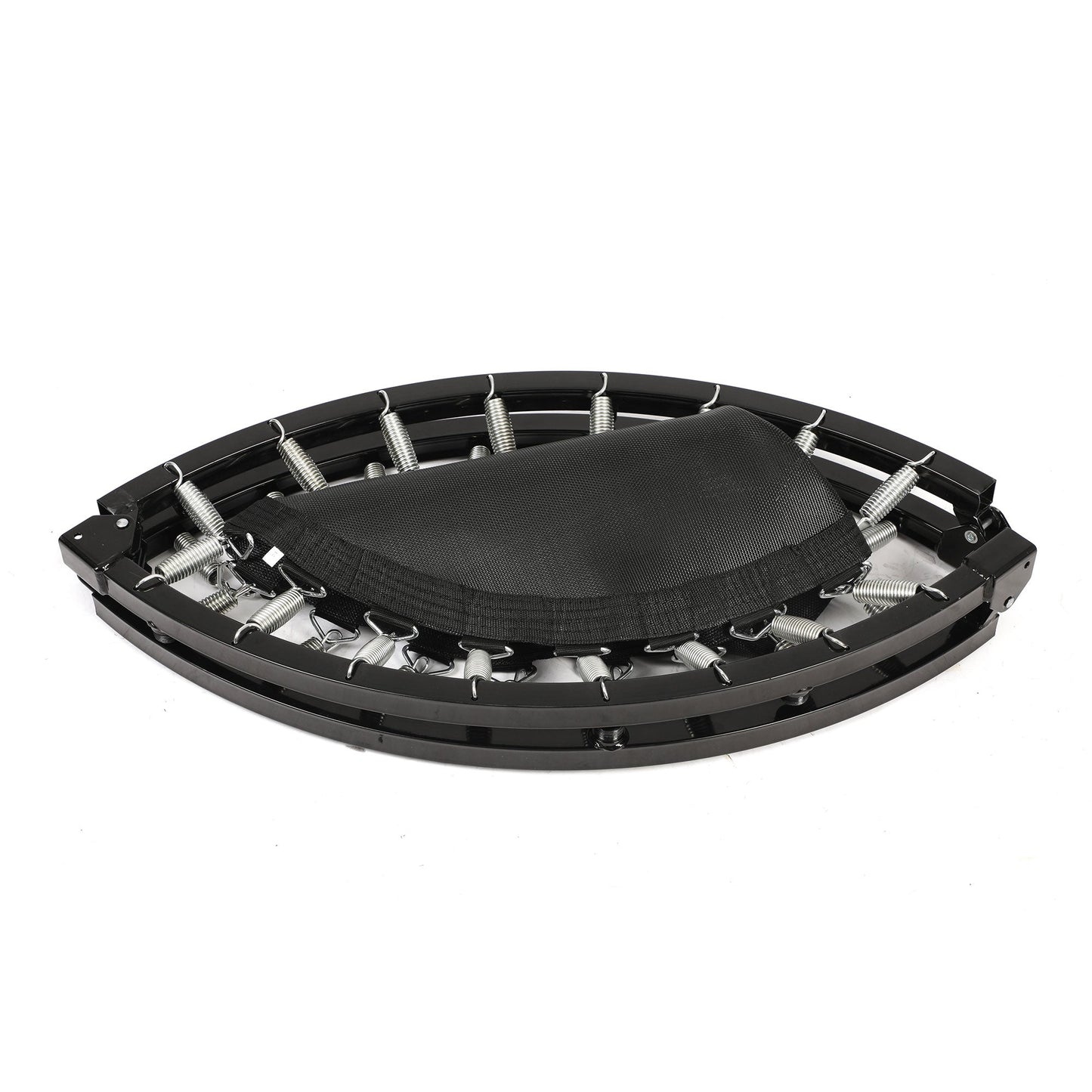 HolaHatha 40" Mini Trampoline Fitness Rebounder with Adjustable Handle, Black