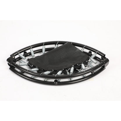 HolaHatha Foldable Mini Trampoline, 36" Round Portable Fitness Rebounder, Black
