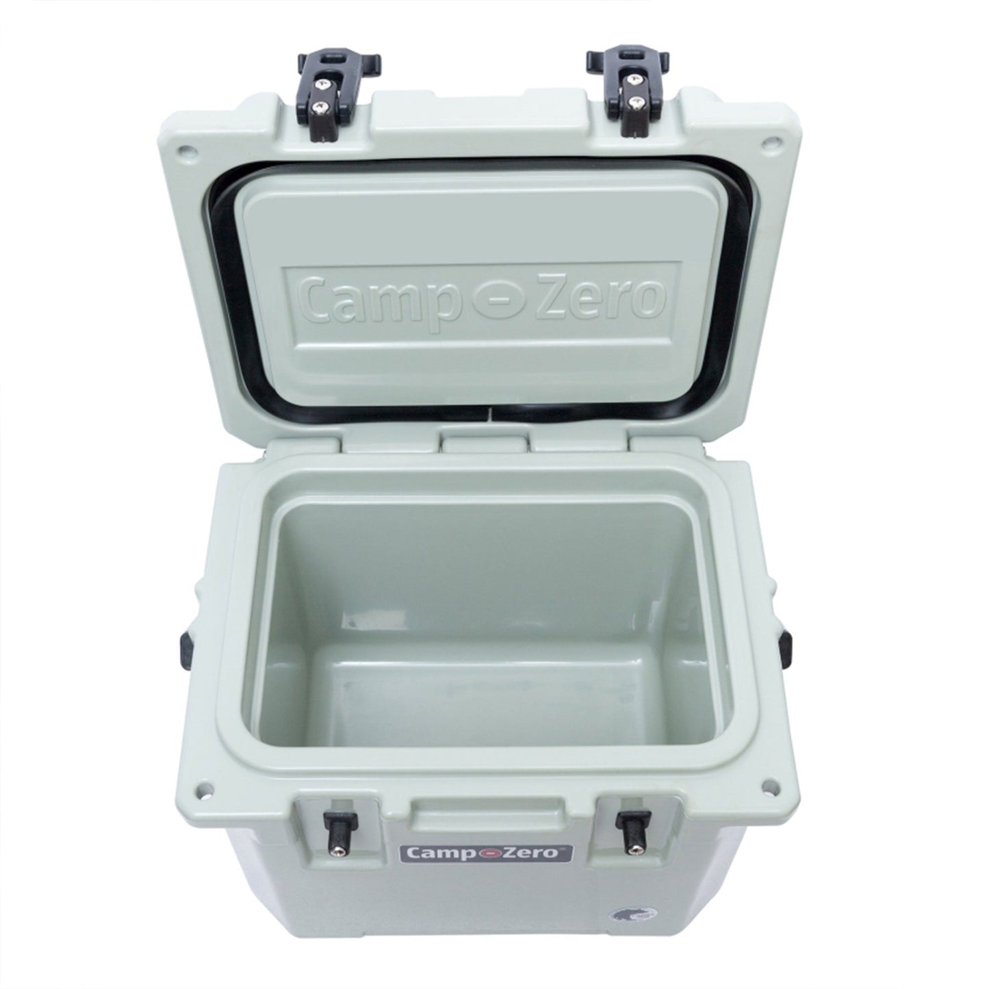 CAMP-ZERO 10 Liter 10.6 Quart Lidded Cooler with 2 Molded In Cup Holders, Sage