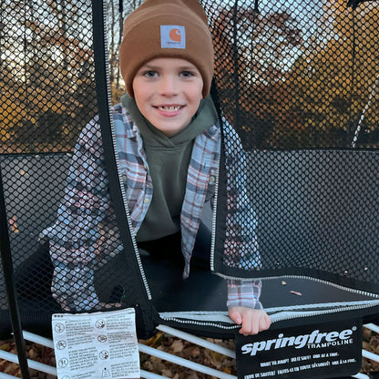 Springfree Trampoline 12'x19' Jumbo Oval Trampoline with 22'x29' Space Required