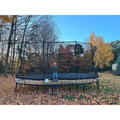 Springfree Trampoline 12'x19' Jumbo Oval Trampoline with 22'x29' Space Required