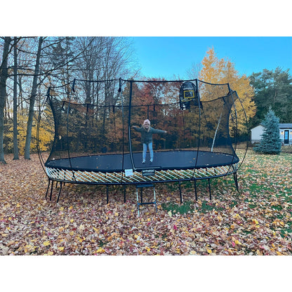 Springfree Trampoline 12'x19' Jumbo Oval Trampoline with 22'x29' Space Required