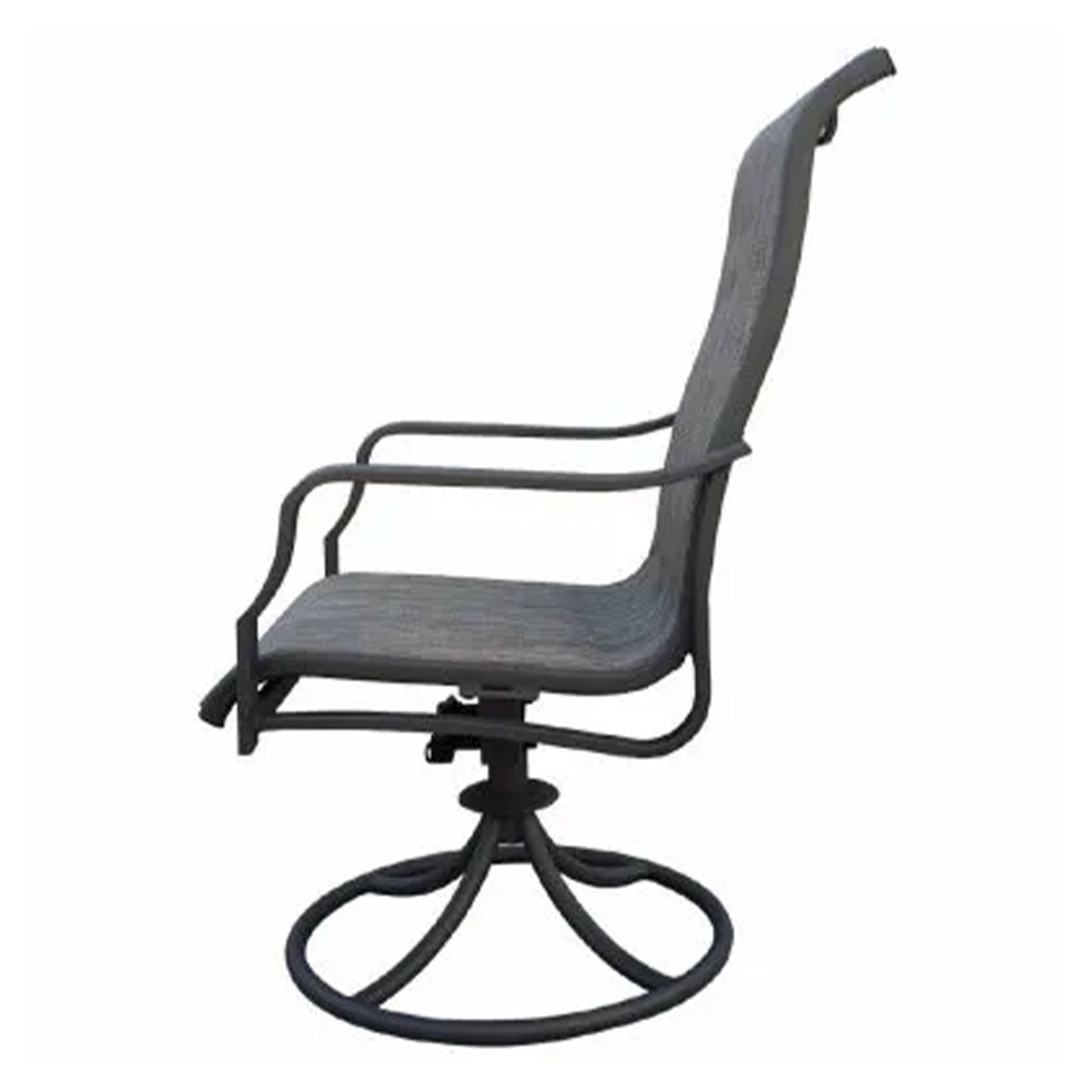 Four Seasons Courtyard Tuscany 6 Piece Swivel Rocker Chair Set w/ Aluminum Frame