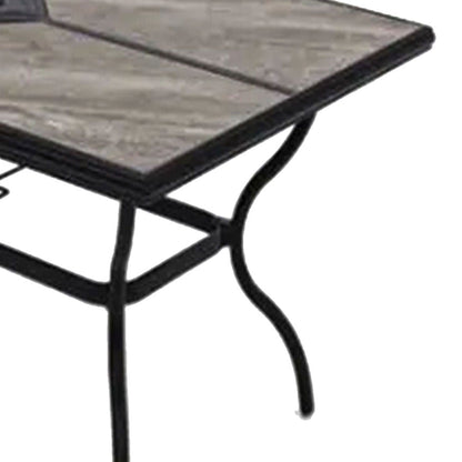 Four Seasons Courtyard Brookfield Drop In Tile Dining Table with Porcelain Top